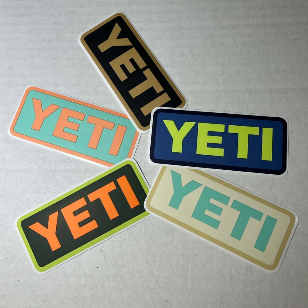 Yeti Stickers New‎ Set of 5